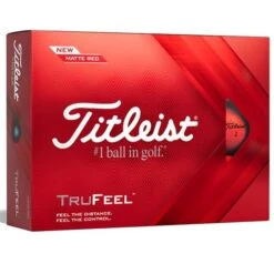 Titleist Trufeel Golf Balls Dozen Matte Red