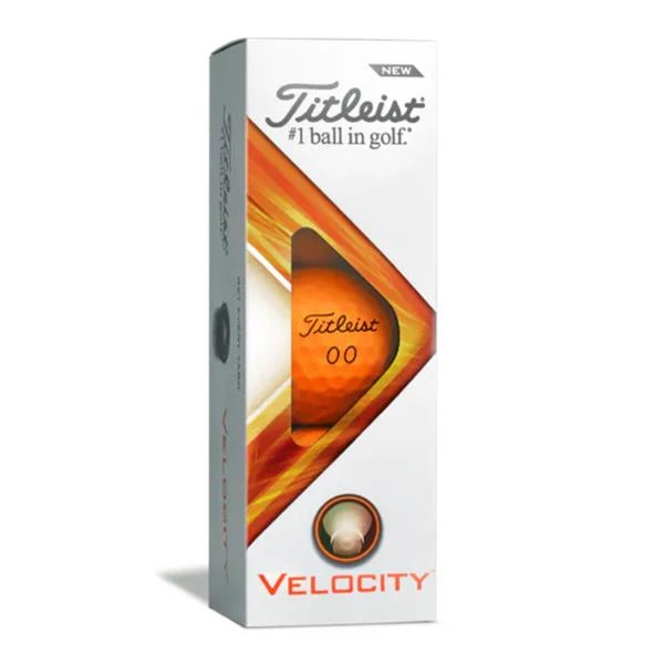 Titleist Velocity Golf Balls Dozen Matte Orange - Image 4