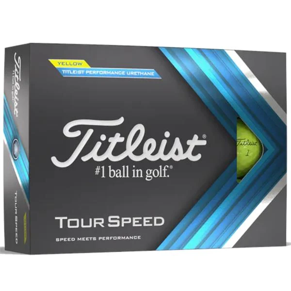Titleist 22 Tour Speed Golf Balls Dozen Yellow