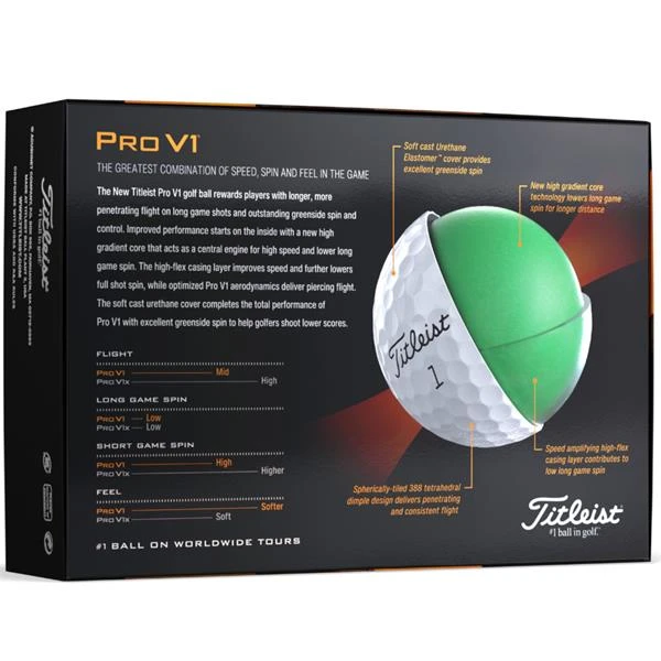 Titleist Pro V1 2023 High # Golf Balls Dozen White - Image 6