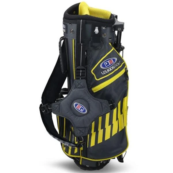 Junior 42" Stand Bag Grey Yellow - Image 2