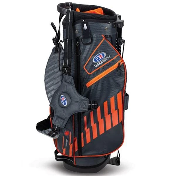 Junior 51" Stand Bag Grey Orange - Image 2