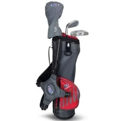 Junior 39" 3 Club Carry Set Right Hand Grey - Red