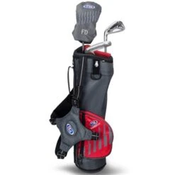 Junior 39" 3 Club Carry Set Left Hand Grey - Red