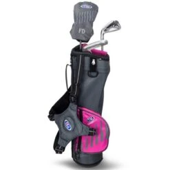 Junior 39" 3 Club Carry Set Left Hand Grey - Pink