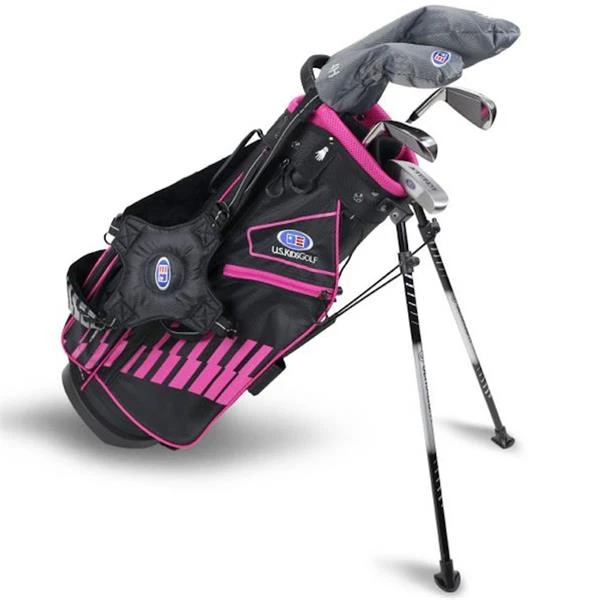 Junior 51" 5 Club Stand Set Right Hand Black - Pink