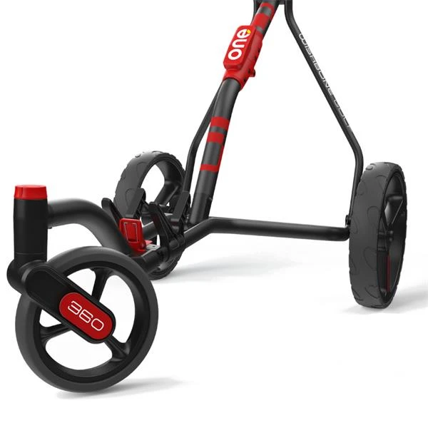 One 360 3 Wheel Cart Charcoal - Red - Image 2