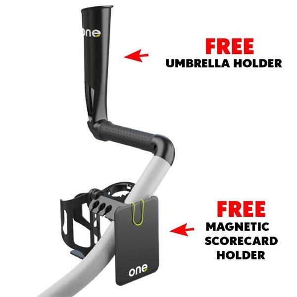 One 360 3 Wheel Cart Charcoal - Red - Image 5