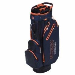 Sturdy Waterproof Cart Bag Navy Grey Orange
